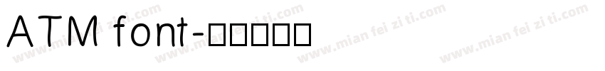 ATM font字体转换